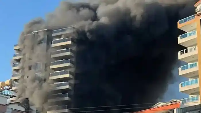 آتش سوزی در یک هتل دیگر در آلانیا ترکیه