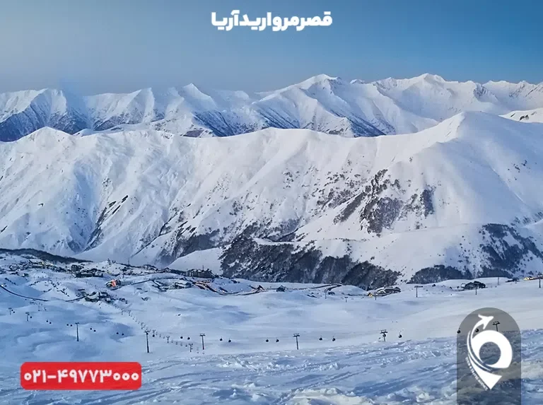 اسکی در کوه‌های قفقاز